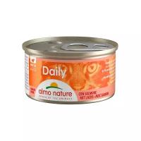 Влажный корм для кошек Almo Nature Daily, беззерновой, с лососем 85 г (мусс)