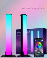 LED светильники 24,5см RGB 2шт, цветная лампа, неоновая лампа RGB