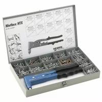 Набор GESIPA Riveting Kit заклепочник NTX + 12 видов заклепок 7540027