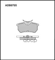 Колодки Задние Ford Focus I 9804 Allied Nippon Adb 0705 ALLIED NIPPON арт. ADB 0705