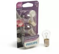 Автолампа Philips Vision Plus +50%, P21W, BA15s, 12 В, 12498 VP B2, набор 2 шт