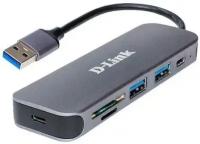 D-Link DUB-1325/A2A, 2-port USB 3.0, USB Type-C port, SD and microSD card slots Hub.2 downstream USB type A (female) ports, 1 downstream USB type C (f