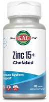 Таблетки KAL Zinc 15+ Chelated, 100 г, 100 шт