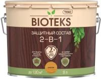 Антисептик Текс Bioteks 2-в-1 декоративный для дерева орегон 9 л