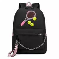 Рюкзак Большой теннис с цепью черный №6