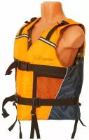 Спасательный жилет Ковчег Тритон двусторонний, оранжево-синий/камуфляж, 3XL-4XL/р.56-58/до 130 кг