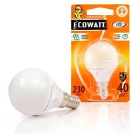 Лампа светодиодная ECOWATT P45 230V 4.7W E14 2700K