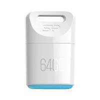 Флеш-диск 64 GB SILICON POWER Touch T06 USB 2.0, белый, SP64GBUF2T06V1W