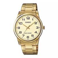 Наручные часы CASIO Collection MTP-V001G-9B, золотой, бежевый