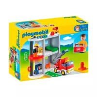 Набор с элементами конструктора Playmobil 1-2-3 6777 Пожарная станция