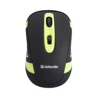 Беспроводная компактная мышь Defender Magnifico MM-505 Nano Black-Green USB