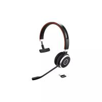 Беспроводные наушники с микрофоном Jabra Evolve 65 MS USB-A + адаптер BT Link 370, Bluetooth, Mono/Моно, Black/Чёрный (6593-823-309)