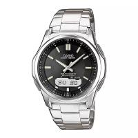 Наручные часы CASIO WVA-M630TD-1A мужские, кварцевые, будильник, секундомер, таймер обратного отсчета, хронограф, водонепроницаемые, индикатор запаса хода, подсветка стрелок