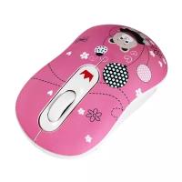 Беспроводная компактная мышь CROWN MICRO CMM-928W Bear Pink USB