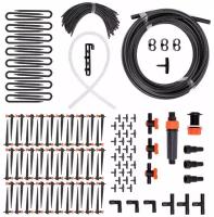 Капельный полив к-т от емкости на 30 растений регулир. капельницы/ 2 "ЖУК"