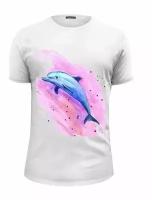 Термонаклейка на футболку (термоаппликация) Дельфин, Арт