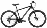 Велосипед STARK Indy D Shimano (2022), горный (взрослый), рама 18", колеса 26", черный/серый, 15.3кг (HQ-0005050)