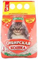 Сибирская Кошка Экстра впитывающий для длинношерстных кошек 3л