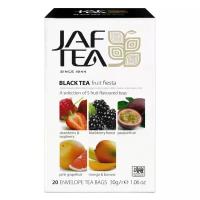 Чай чёрный JAF TEA Fruit Fiesta 20 пакетиков в конвертиках, Ассорти 5 видов