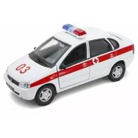 Легковой автомобиль Welly Lada Kalina Скорая помощь (42383AE) 1:34