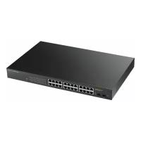 Коммутатор Zyxel GS1900-24HP v2 GS190024HPV2-EU0101F 24G 2SFP 24PoE 24PoE+ 170W управляемый