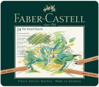 Пастельные карандаши Faber-Castell "Pitt Pastel" 24цв, метал. коробка, 1 шт