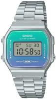 Наручные часы CASIO Vintage 78150, зеленый, серебряный