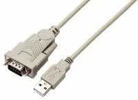 Кабель адаптер COM порт-USB Filum FL-С-UAM-DB9M 1.8 м., Win XP-10, разъемы: USB A male- DB 9 male, пакет