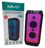 Напольная светящаяся беспроводная колонка Mivo MD-651 с караоке/900Вт/FM/Bluetooth/USB/SD/AUX/встроенный аккумулятор