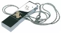 Подарочный USB-накопитель подвеска на цепочке с гравировкой знак зодиака козерог 4GB, с бархатным мешочком