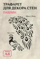 Трафарет для стен и декора прозрачный А4 (21х29,7см) птицы