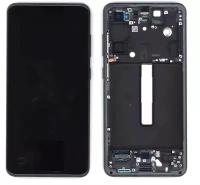 Дисплей для Samsung Galaxy S21 FE 5G SM-G990B в сборе с тачскрином и рамкой черный