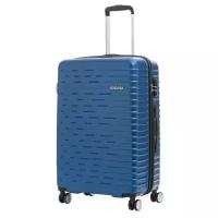 Чемодан American Tourister, пластик, опорные ножки на боковой стенке