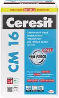 Клей для плитки Ceresit CM16 эластичный, размер плиты до 1200*1200 мм, 25 кг