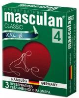 Презервативы Masculan Classic 4 XXL увеличенного размера - 3 шт. (цвет не указан)