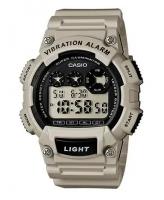 Наручные часы CASIO Collection W-735H-8A2, серый, бежевый