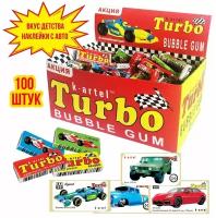 Жевательная резинка TURBO блок 100 шт