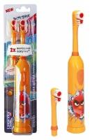 Электрическая зубная щетка Longa Vita Angry Birds детская, ротационная от 3-х лет оранжевая KAB-1-НТМ/оранжевая