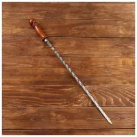 Шампур для шашлыка Sima-land узбекский с деревянной ручкой 40 см