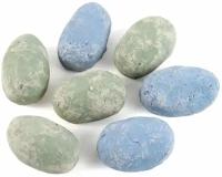 Набор из 7 смешанных зеленых и синих камней для биокаминов