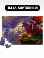 Пазл картонный 39,5х28 см игры world of warcraft dragonflight - 18150