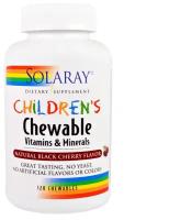 Таблетки Solaray kids Vitamins & Minerals, вишня, 120 шт