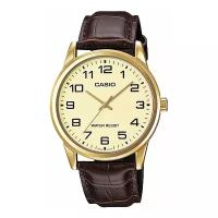 Наручные часы CASIO Collection MTP-V001GL-9B, золотой, коричневый