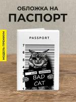 Обложка на паспорт и загранпаспорт Bad Cat