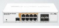 Mikrotik Сетевое оборудование CRS112-8P-4S-IN Коммутатор 8х10 100 1000 Ethernet, 4 x SFP ports