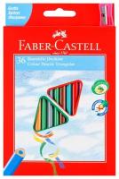 120536 Карандаши цветные Faber-Castell "Ecopen" 36цв, трехгран, заточен, картон, европодвес, с точилкой