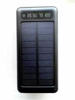Универсальный Powerbank 50000 mAh со встроенными кабелями,солнечная батарея/Power bank solar energy/ внешний аккумулятор