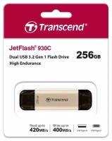 USB флешка Transcend 256Gb JetFlash 930C USB Type-C/USB 3.2 Gen 1