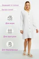 Жен. туника Муслин Белый 50 Муслин Lika Dress Однотонный