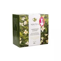 Niktea Silver Jasmine, чай зеленый с жасмином, пакеты для чайника, 4гр x 20шт